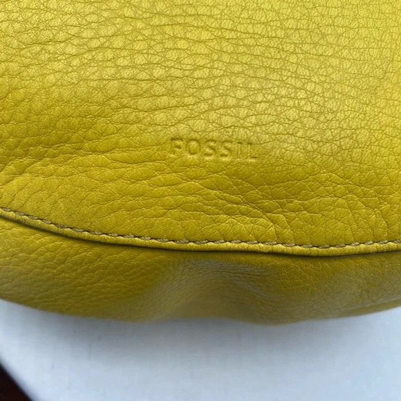 Yellow Leather Crossbody Bag - Picture 10 of 16